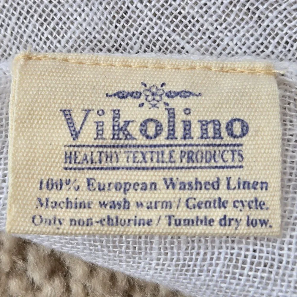 NWOT Vikolino White Linen Scarf - Picture 2 of 7